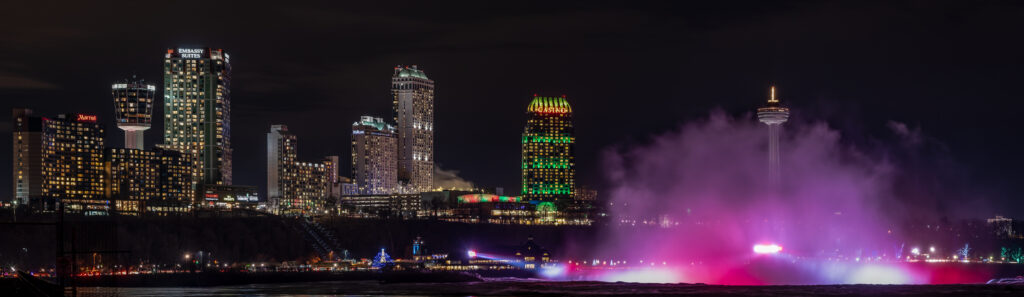 Festival of Lights at Niagara Falls this winter