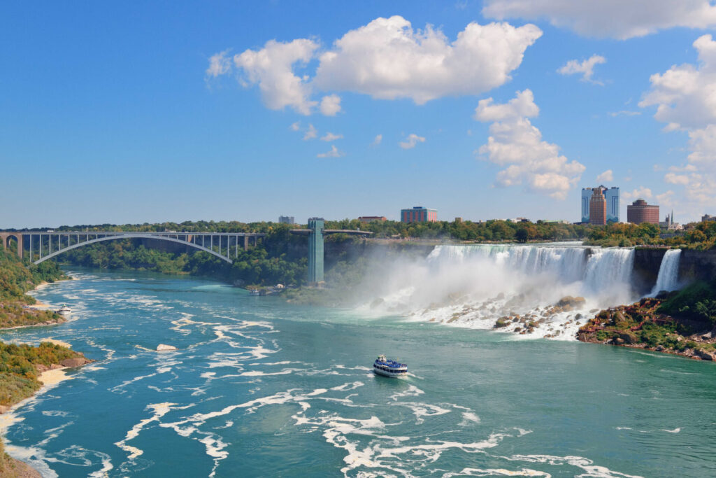 A beautiful shot of the Bridal Veil Falls 