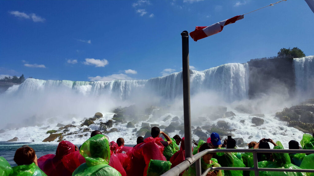 Tourists at Niagara Falls Canada